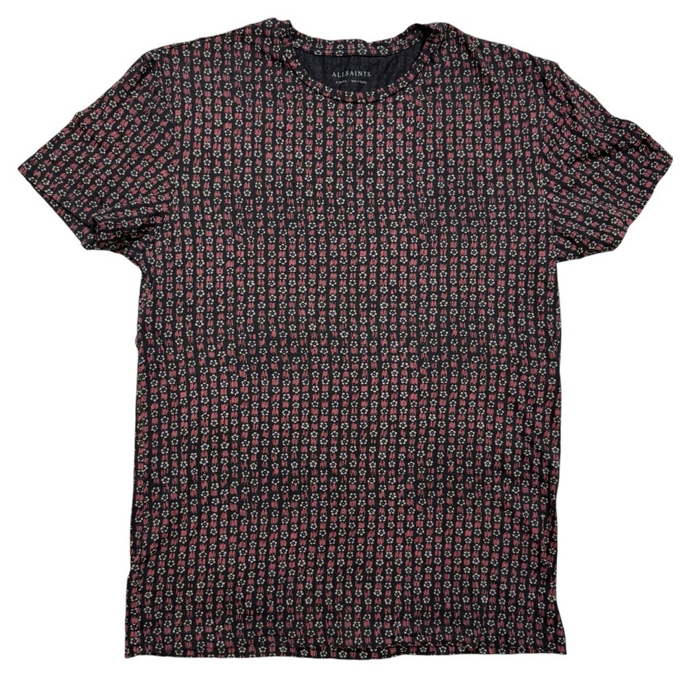 All Saints Cotton Hanga SS Crew T-Shirt Size XS Made In Portugal